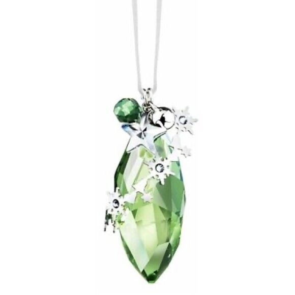 Authentic Swarovski Christmas Peridot Silver Shade - Picture 1 of 3